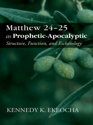 cover image of Matthew 24–25 as Prophetic-Apocalyptic